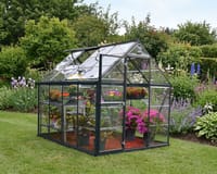 Palram Canopia Harmony 6x8 Grey Greenhouse - Clear Polycarbonate
