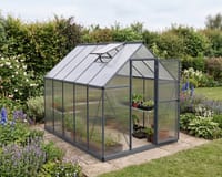 Palram Canopia Mythos 6x10 Grey Polycarbonate Greenhouse
