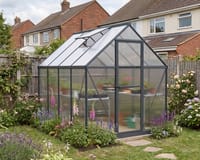 Palram Canopia Mythos 6x8 Grey Polycarbonate Greenhouse