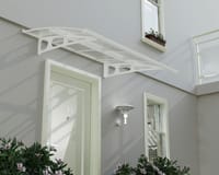 Palram Canopia Bordeaux 2230 White Clear Door Canopy