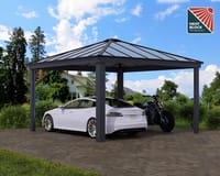 Palram Canopia Colorado 14x14 Double Carport Grey