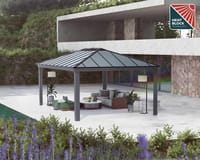 Palram Canopia Dallas 14x20 Grey Garden Gazebo
