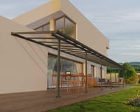 Palram Canopia Feria 3m x 12.2m Patio Cover in Grey