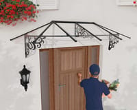 Palram Canopia Lily 2600 Black Clear Door Canopy