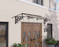 Palram Canopia Lily 3600 Black Clear Door Canopy