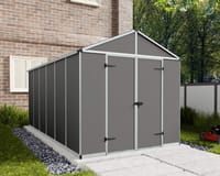 Palram Canopia Rubicon 8x15 Dark Grey Plastic Shed