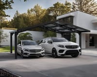 Palram Canopia Sydney Arch Double Carport Black