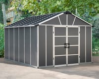 Palram Canopia Yukon 11x13 Dark Grey Plastic Shed