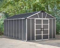 Palram Canopia Yukon 11x17 Dark Grey Plastic Shed