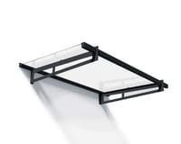 Palram Canopia Bremen 1500 Grey Clear Door Canopy