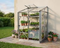 Elite Windsor 4x4 Lean to Greenhouse - 3mm Horticultural Glazing