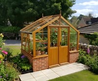 Swallow Raven 8x4 Dwarf Wall Wooden Greenhouse