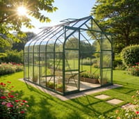 Vitavia 8x14 Green Saturn 11500 Greenhouse - Horticultural Glass