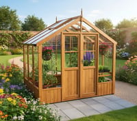 Swallow Raven 8x6 Wooden Greenhouse