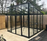 8x12 Janssens Modern Pent Roof Greenhouse