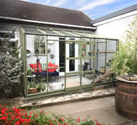 Elite Kensington 6x12 Lean to Greenhouse - 3mm Toughened Glazing