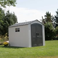 Lifetime 7x9.5 Plastic Shed Desert Sand