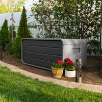 Lifetime 515 Litre Plastic Outdoor Storage Box Storm Dust