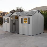Lifetime 15x8 Plastic Shed Light Grey