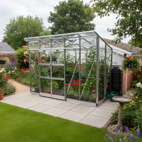 Elite Edge 4x10 Pent Roof Greenhouse - Toughened Glazing