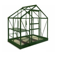 6x4 Green Halls Popular Greenhouse - Horticultural Glass