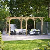 Power 16x10 Wooden Pergola