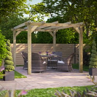 Power 10x14 Wooden Pergola