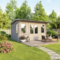 Power 12x10 Apex Classic Log Cabin 44mm