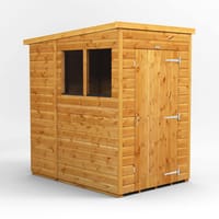 Power 4x6 Shiplap Pent Wooden Shed