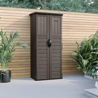 Suncast 3x2 Mannington Plastic Garden Storage Shed Stone Grey