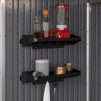 Suncast Extra Deep Shelving With Hooks Set - Pack of 2