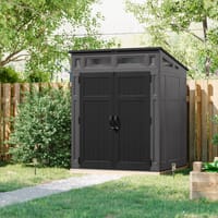 Suncast Modernist 6x5 Pent Roof Plastic Shed Black