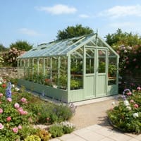 Swallow Raven 8x18 Painted Wooden Greenhouse