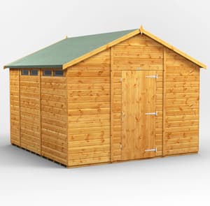 10ft Wide Apex Security Sheds