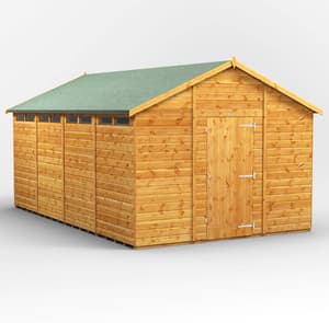 Power 16x10 Apex Security Shed