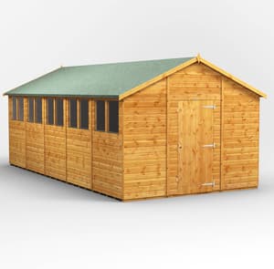 Power 20x10 Shiplap Apex Wooden Shed