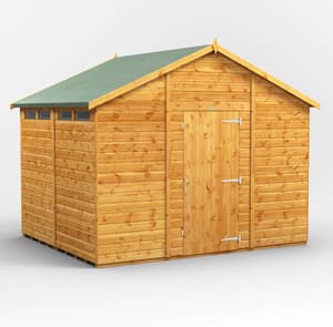 Power 8x10 Apex Security Shed