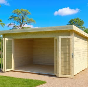 Palmako Lea 4.5m x 4m Pent Log Cabin