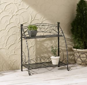 VegTrug Folding Plant Stand 2 Shelf