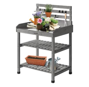 VegTrug Potting Table Grey Wash