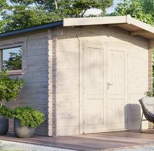 Power 12x12 Chalet Workshop Log Cabin