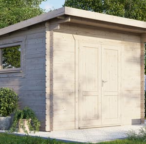 Power 12x12 Pent Workshop Log Cabin