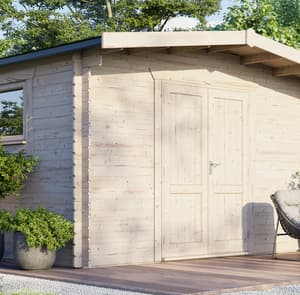 Power 12x14 Chalet Workshop Log Cabin