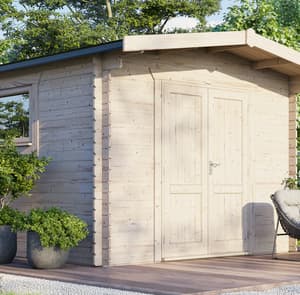 Power 14x12 Chalet Workshop Log Cabin
