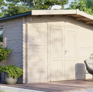 Power 14x14 Chalet Workshop Log Cabin