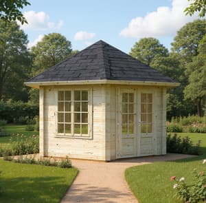 Palmako Hanna 3m x 3m Corner Log Cabin