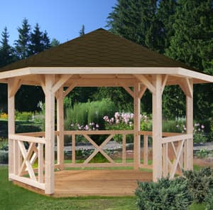 Palmako Betty 3x4m Octagonal Wooden Pavillion