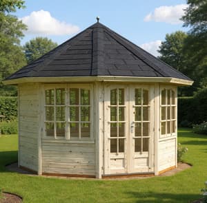 Palmako Veronica 3m x 3m Octagonal Log Cabin