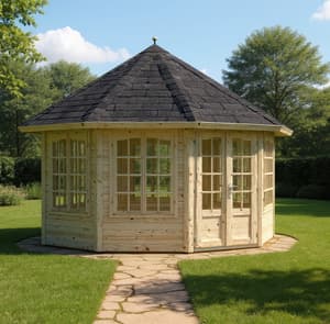 Palmako Veronica 3.3m x 3.3m Octagonal Log Cabin