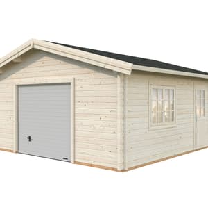 Palmako Roger 5.4m x 5.4m Wooden Garage with Sectional Door